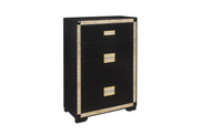 Blake Black/Gold Chest - Lara FurnitureChest