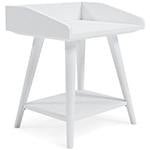 Blariden White Accent Table - Lara FurnitureTable
