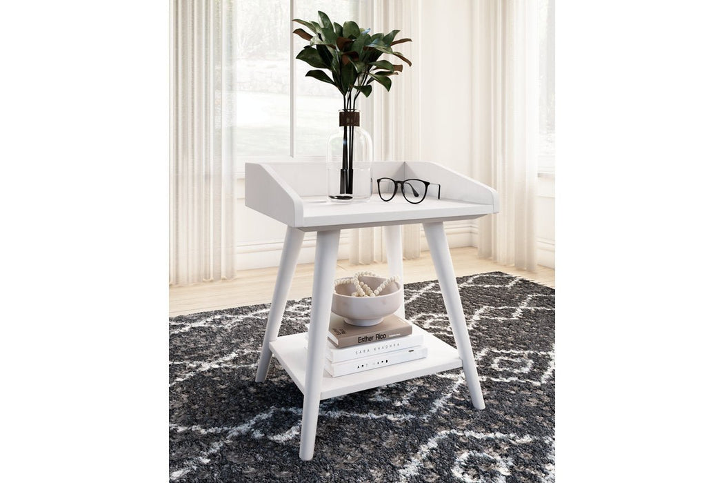 Blariden White Accent Table - Gate FurnitureTable