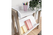 Blariden White/Tan Small Bookcase - Lara FurnitureBookcases