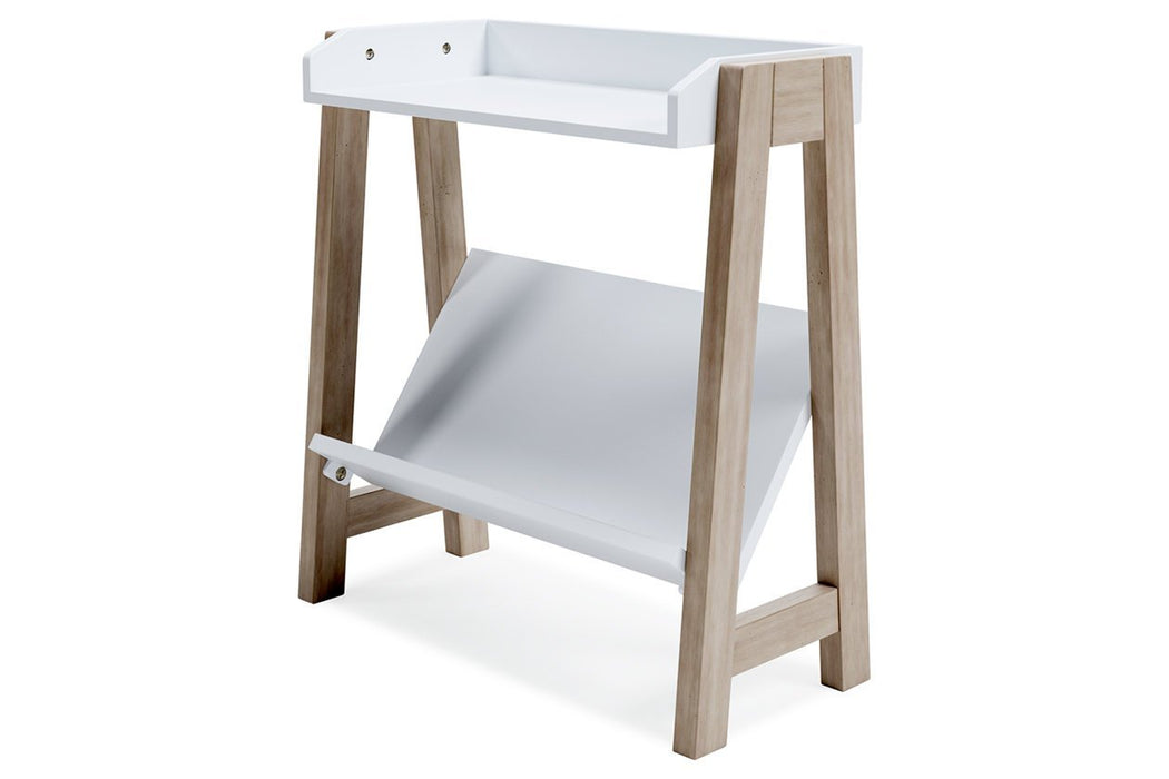 Blariden White/Tan Small Bookcase - Gate FurnitureBookcases