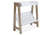 Blariden White/Tan Small Bookcase - Lara FurnitureBookcases