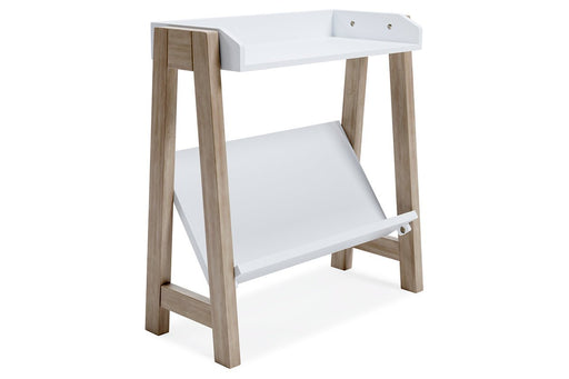 Blariden White/Tan Small Bookcase - Lara FurnitureBookcases