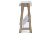 Blariden White/Tan Small Bookcase - Lara FurnitureBookcases