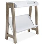 Blariden White/Tan Small Bookcase - Lara FurnitureBookcases