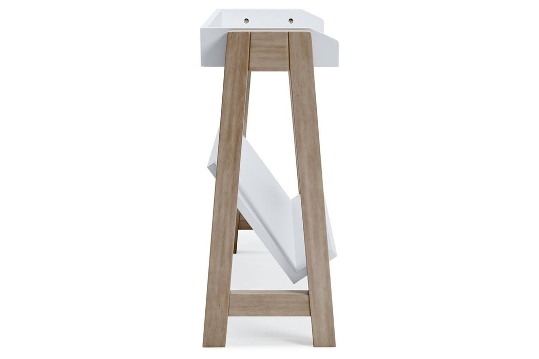 Blariden White/Tan Small Bookcase - Gate FurnitureBookcases