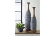BLAYZE Antique Gray/Brown Vase (Set of 2) - Gate FurnitureVase