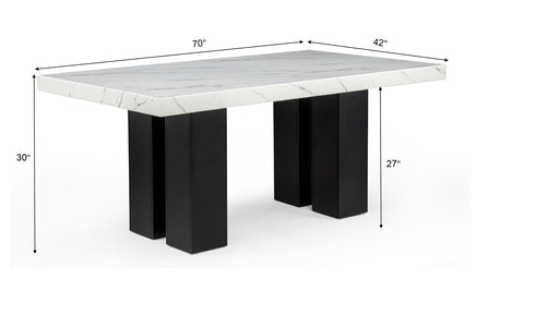 Blaze 5PC ( Table & 4 Black Chairs) - D255-Black-5PC