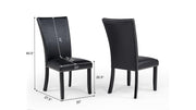 Blaze 5PC ( Table & 4 Black Chairs) - D255-Black-5PC