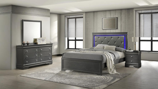 Blaze Twin 4PC Bedroom Set in Gray - Blaze Twin 4PC Bedroom Set in Gray