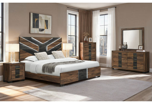 Optimus Brown/Black Full Bed Group - OPTIMUS-BRWN/BLK-FBG