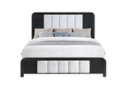 Beckett White/Black King Bed - BECKETT-WHT/BLK-KB
