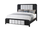 Beckett White/Black King Bed - BECKETT-WHT/BLK-KB