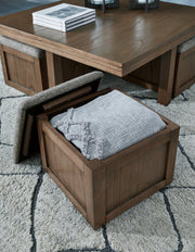 Boardernest Coffee Table with 4 Stools - Lara FurnitureCocktail Table