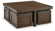 Boardernest Coffee Table with 4 Stools - Lara FurnitureCocktail Table
