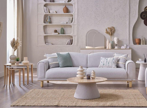 Boheems Love Seat (Cream) - Gate FurnitureLoveseat