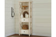 Bolanburg Antique White Display Cabinet - Gate FurnitureServer