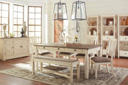 Bolanburg Antique White Display Cabinet - Gate FurnitureServer