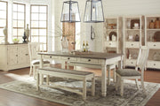 Bolanburg Antique White - Oak Dining Room Set - Lara FurnitureDining Room Set