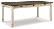 Bolanburg Dining Table and 4 Chairs and Bench in Two-tone from Ashley - Lara Furniture
