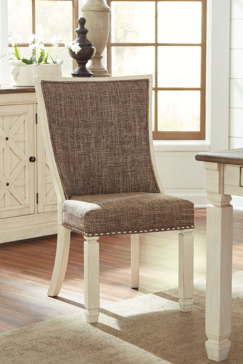 Bolanburg Dining Table and 4 Chairs and Bench in Two-tone from Ashley - Lara Furniture