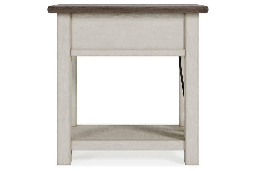 Bolanburg Two - tone Chairside End Table - Gate FurnitureEnd Table Chair Side