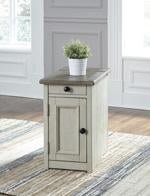 Bolanburg Two - tone Chairside End Table with USB Ports & Outlets - Lara FurnitureEnd Table Chair Side