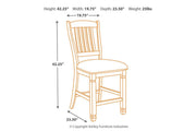 Bolanburg Two - tone Counter Height Bar Stool (Set of 2) - Lara FurnitureBarstool
