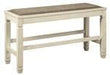 Bolanburg Two - tone Counter Height Dining Bench - Gate FurnitureAccent Bench