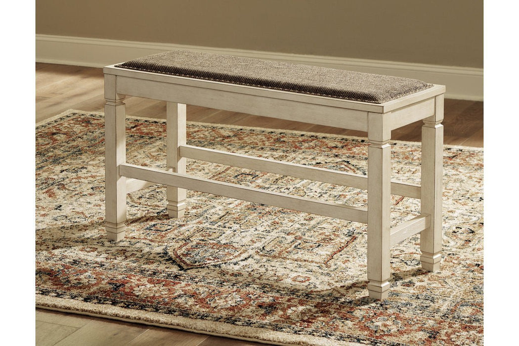 Bolanburg Two - tone Counter Height Dining Bench - Gate FurnitureAccent Bench