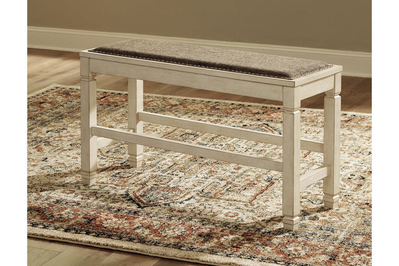 Bolanburg Two - tone Counter Height Dining Bench - Lara FurnitureAccent Bench