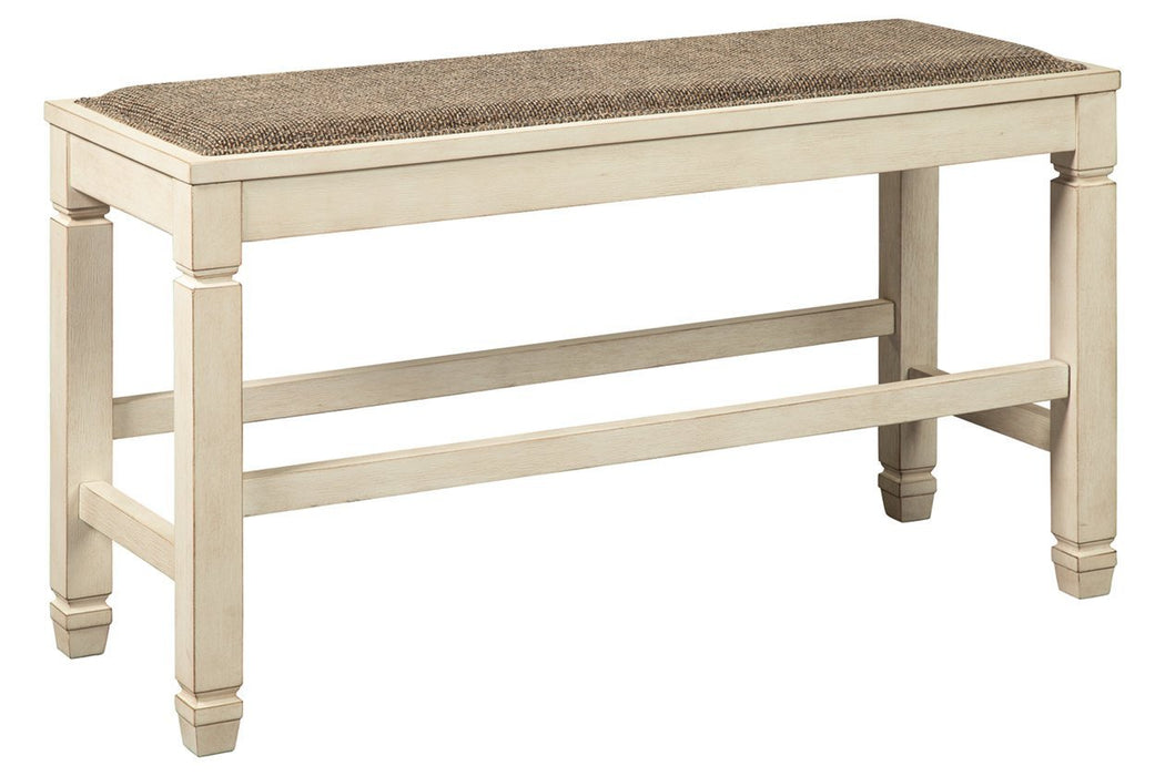 Bolanburg Two - tone Counter Height Dining Bench - Gate FurnitureAccent Bench
