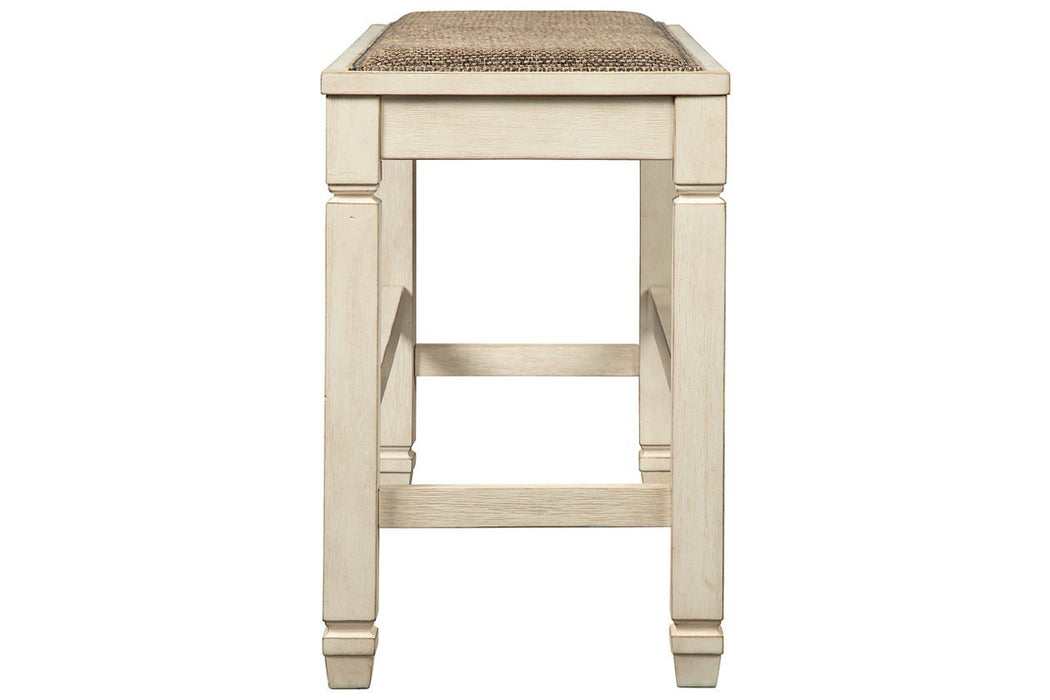 Bolanburg Two - tone Counter Height Dining Bench - Gate FurnitureAccent Bench