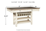 Bolanburg Two - tone Counter Height Dining Table - Lara FurnitureDining Table