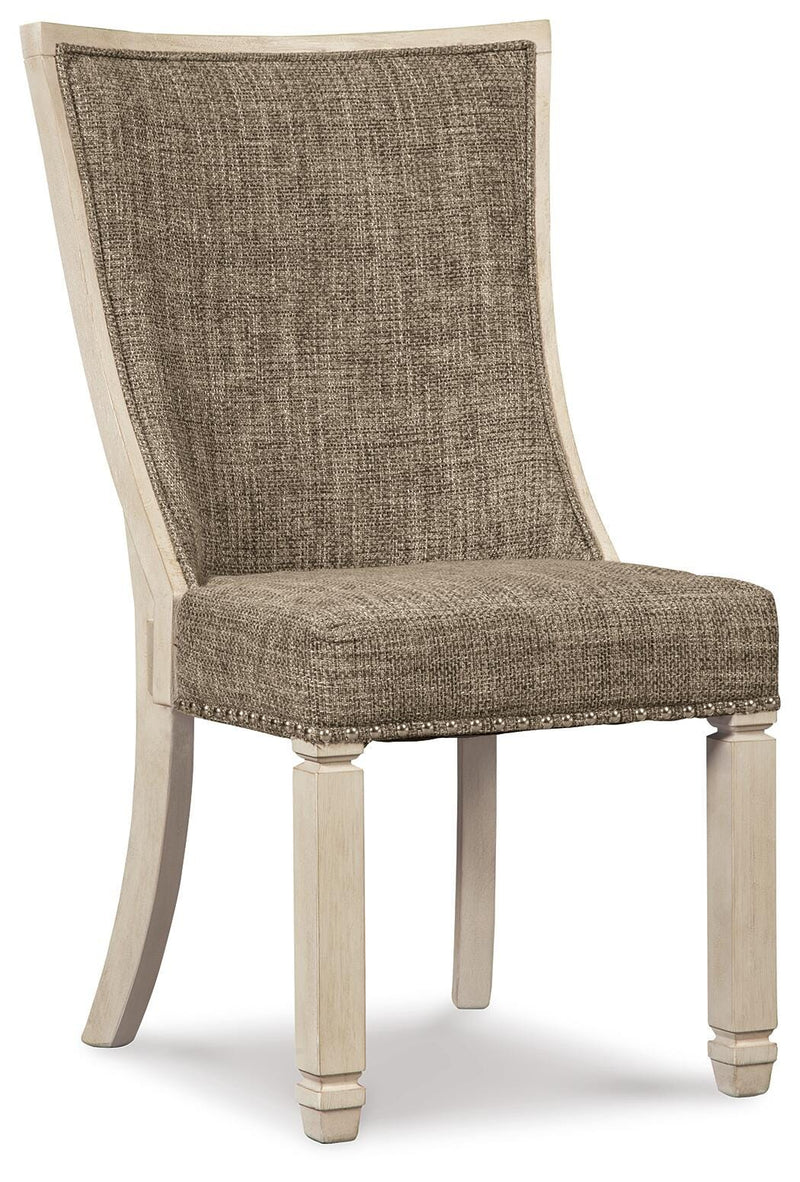 Bolanburg Two-tone Dining Table and 6 Chairs with Server - D647D22
