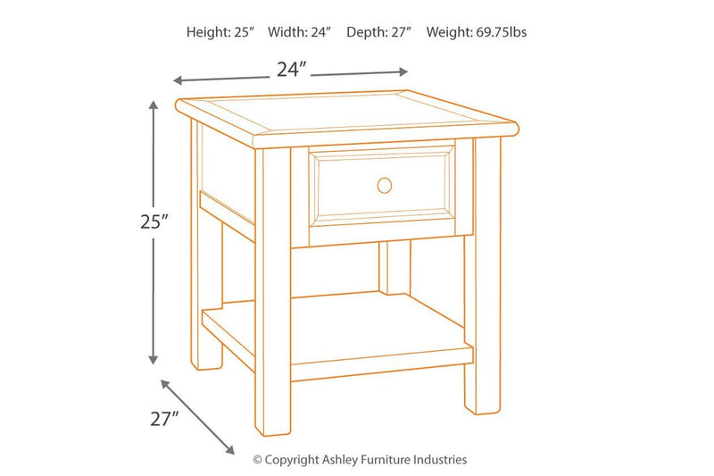 Bolanburg Two - tone End Table - Lara FurnitureEnd Table