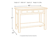 Bolanburg Two - tone Sofa/Console Table - Gate FurnitureEnd Table