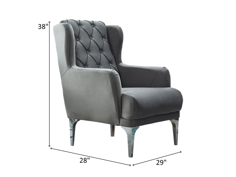 Bolivya 29" Wide Tufted Armchair - Accent Chairs