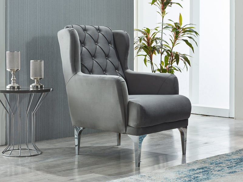 Bolivya 29" Wide Tufted Armchair - Accent Chairs