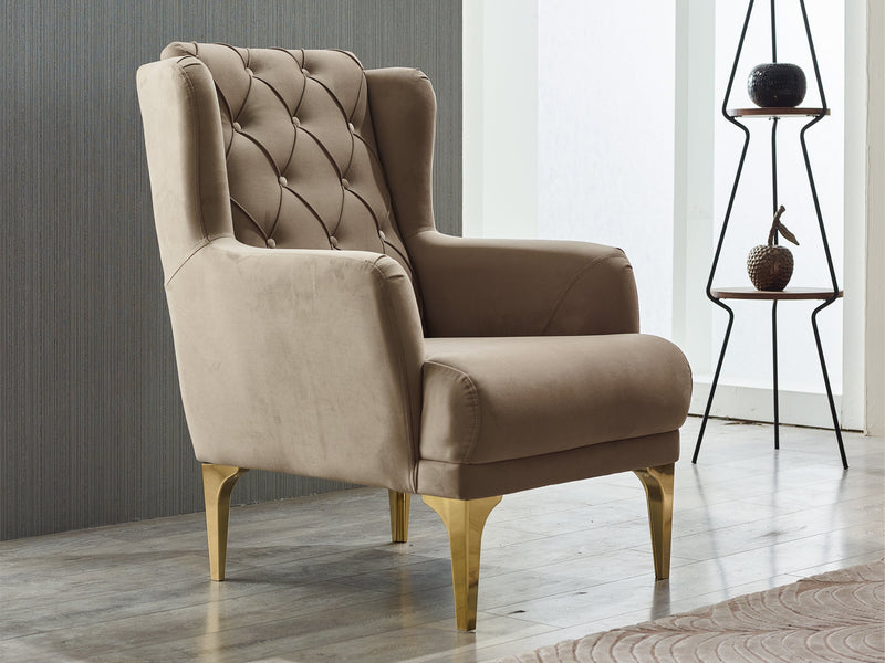 Bolivya 29" Wide Tufted Armchair - Accent Chairs