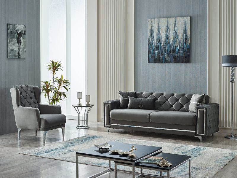 Bolivya 29" Wide Tufted Armchair - Accent Chairs