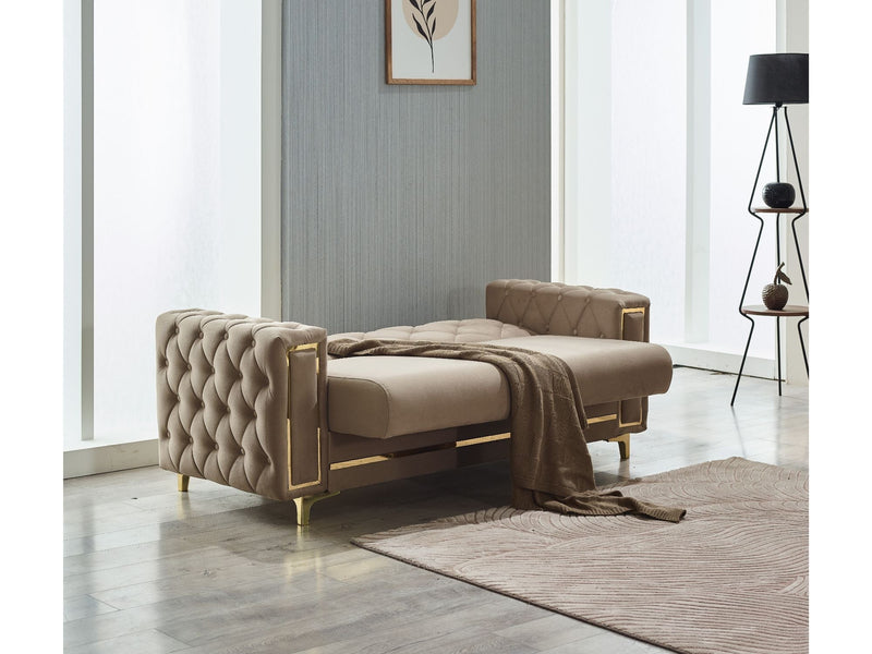 Bolivya 3-pieces (Sofa & Loveseat & Chair) Livingroom Set Beige in Beige - 101-BOL-AN153-321