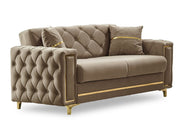 Bolivya 3-pieces (Sofa & Loveseat & Chair) Livingroom Set Beige in Beige - 101-BOL-AN153-321