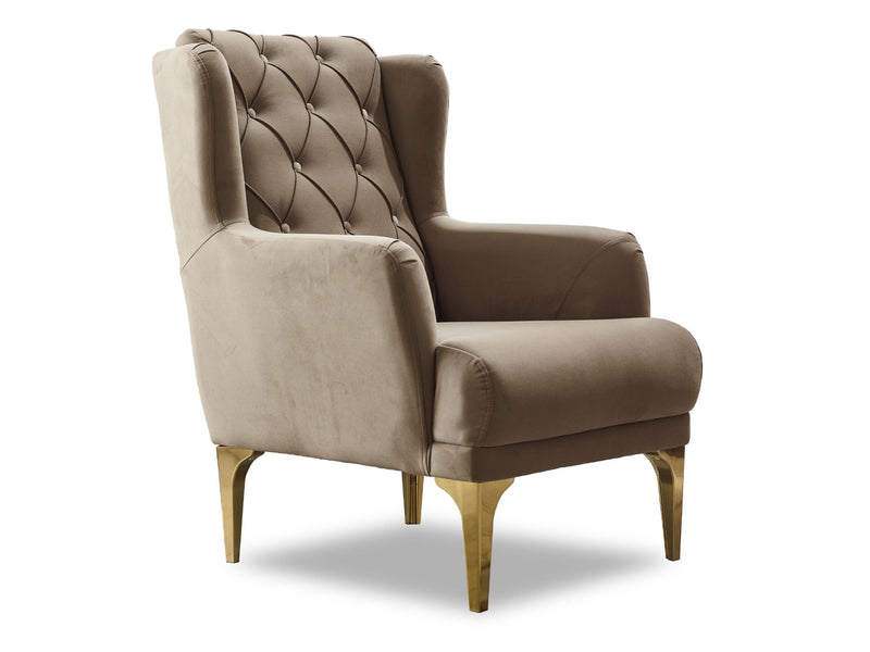 Bolivya 3-pieces (Sofa & Loveseat & Chair) Livingroom Set Beige in Beige - 101-BOL-AN153-321