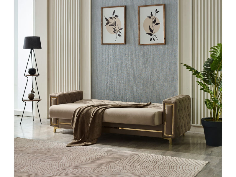 Bolivya 3-pieces (Sofa & Loveseat & Chair) Livingroom Set Beige in Beige - 101-BOL-AN153-321