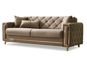 Bolivya 3-pieces (Sofa & Loveseat & Chair) Livingroom Set Beige in Beige - 101-BOL-AN153-321