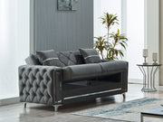 Bolivya 76" Wide Tufted Convertible Loveseat - Loveseat