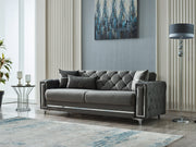 Bolivya 88" Wide Tufted Convertible Sofa - Sofas