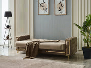 Bolivya 88" Wide Tufted Convertible Sofa - Sofas