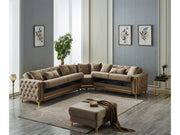 Bolivya Convertible Sectional Sofa Beige in Beige - 105-BOL-ANK153-5